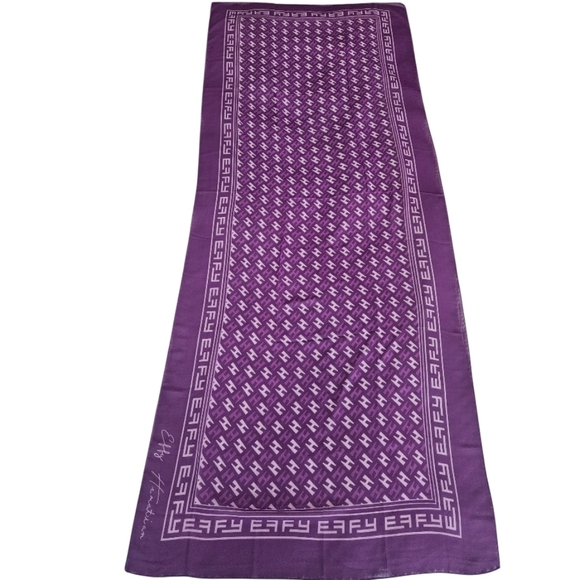 Effy Hematian Accessories - Effy Hematian Rectangle Purple Designer Scarf